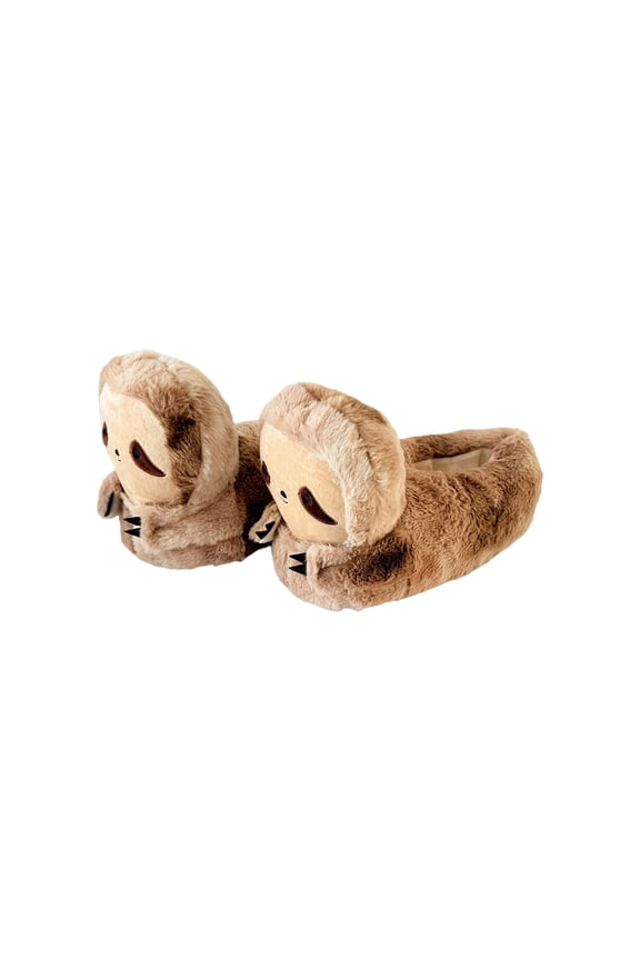 Women's Slippers Cute Wild Animal Fuzzy Plush Funny Slippers Novelty Sloth Squirrel Koala Cozy Soft Winter Warm House Shoessloth Slippers Sloth Slippers for Women Indoor/Outdoor
