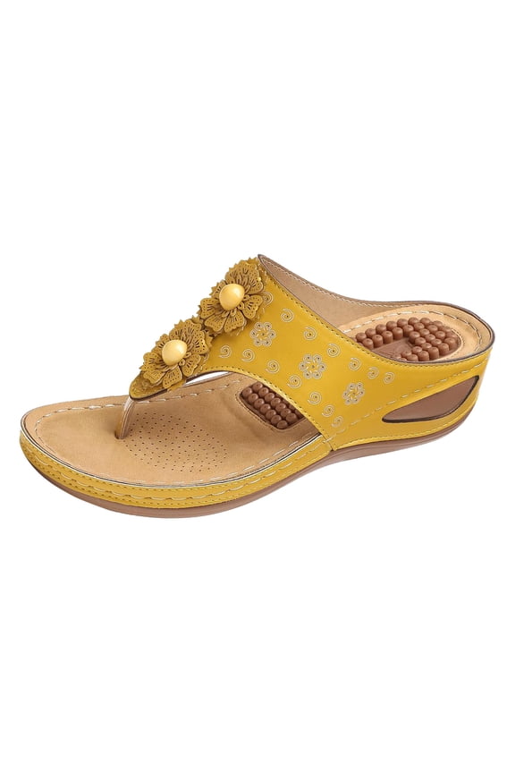 Women's Slippers Flip Flops Sandals with Arch Support for Comfortable Walking Summer Massage Platform Shoes