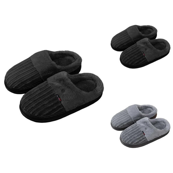 Women's Slippers Fuzzy Indoor Winter House Shoes Thick Sole Cozy Comfort Plush Slippers for Large Size Feet Soft Warm Footwear for Home