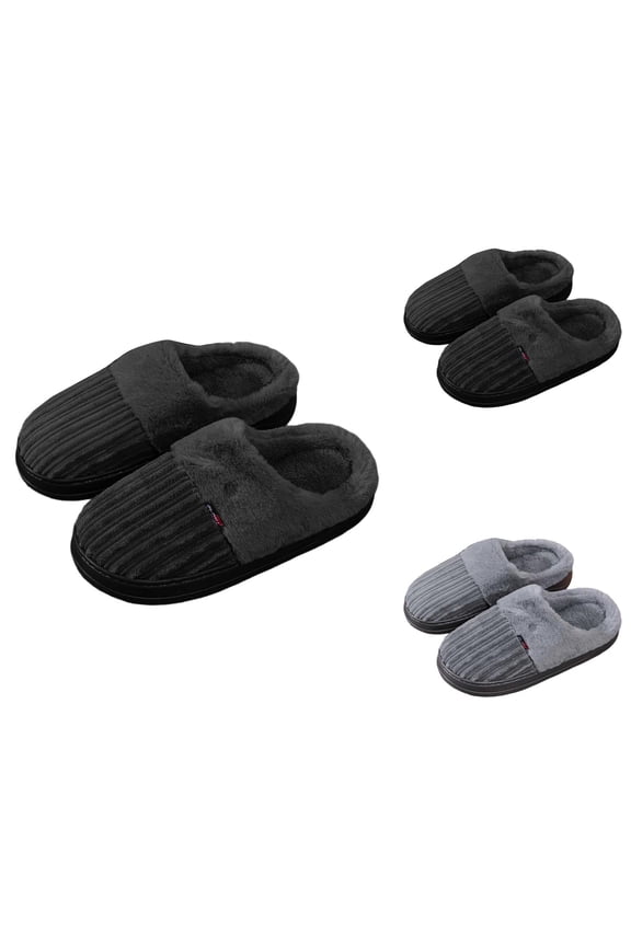 Women's Slippers Fuzzy Indoor Winter House Shoes Thick Sole Cozy Comfort Plush Slippers for Large Size Feet Soft Warm Footwear for Home