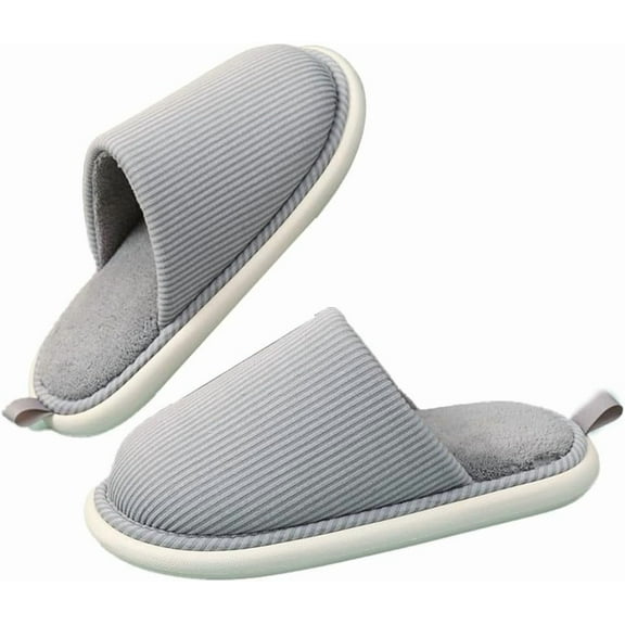 Women's Slippers - Indoor Outdoor Plush House Shoes with anti-slip sole