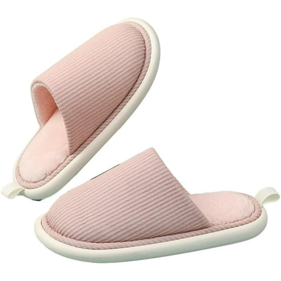 Women's Slippers - Indoor Outdoor Plush House Shoes with anti-slip sole