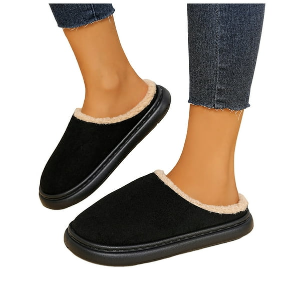 Women's Slippers Mini Boots Winter Snow Ankle Booties Cozy Warm Fleece Lined Short House Shoes Indoor Outdoor