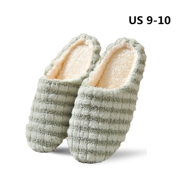 Women's Slippers Warm Plush Slip On House Slippers Soft Cozy Fleece-Lined Slippers with Anti-Slip Soles