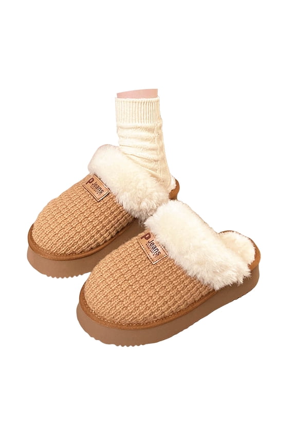 Women's Slippers Warm Shearling Shoes For Winter Indoor/Outdoor