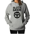 thumbnail image 1 of Women's Sloth Mode Hoodie Sloth Lover Hooded Top Small Grey, 1 of 5