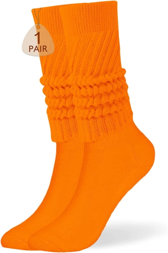 Women's Slouch Socks, Soft Extra Long Scrunch Knee High Sock Fall Winter Knit Slouchy High Boot Socks
