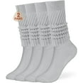 thumbnail image 1 of Women's Slouch Socks, Soft Extra Long Scrunch Knee High Sock Fall Winter Knit Slouchy High Boot Socks, 1 of 6