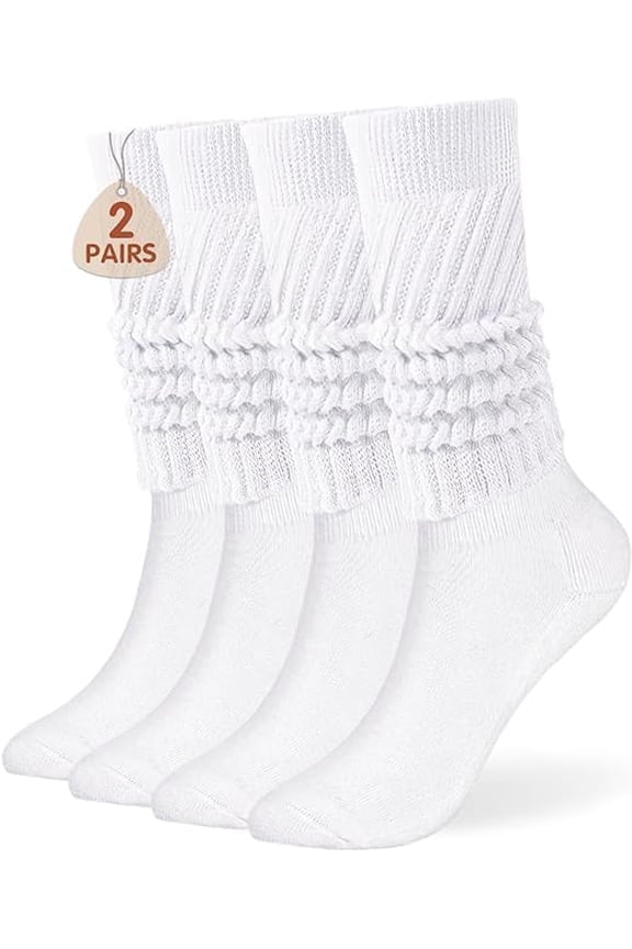 Women's Slouch Socks, Soft Extra Long Scrunch Knee High Sock Fall Winter Knit Slouchy High Boot Socks