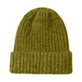thumbnail image 1 of Women's Slouchy Cable Knit Beanie Hat, Chunky Oversized Winter Hat for Women, Cozy Ribbed Cuffed Beanie for Cold Weather, Walking Running and Skiing - Green, 1 of 4