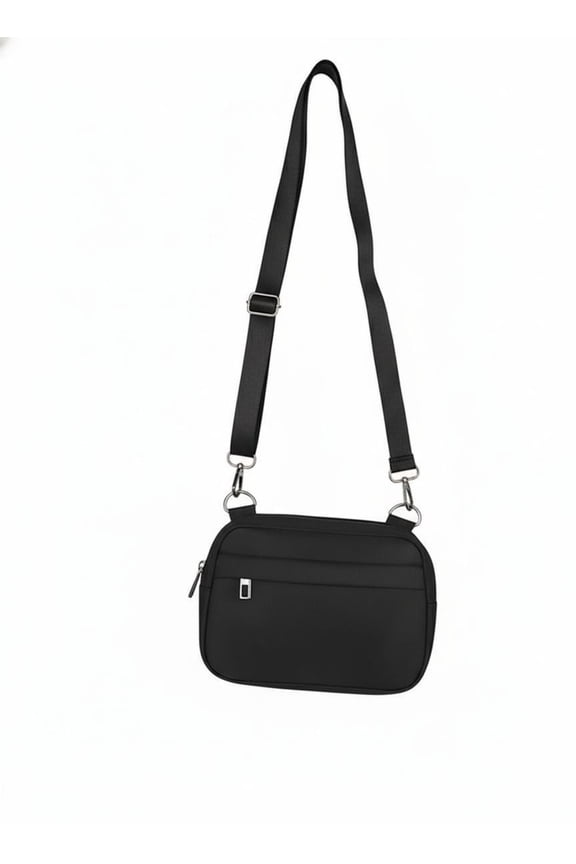 Women’s Small Black Crossbody Bag – 2-in-1 Belt Bag & Fanny Pack with Adjustable Strap | Stylish Compact Crossbody Pouch, Ideal for Daily Outings, Travel & Hands-Free Carry