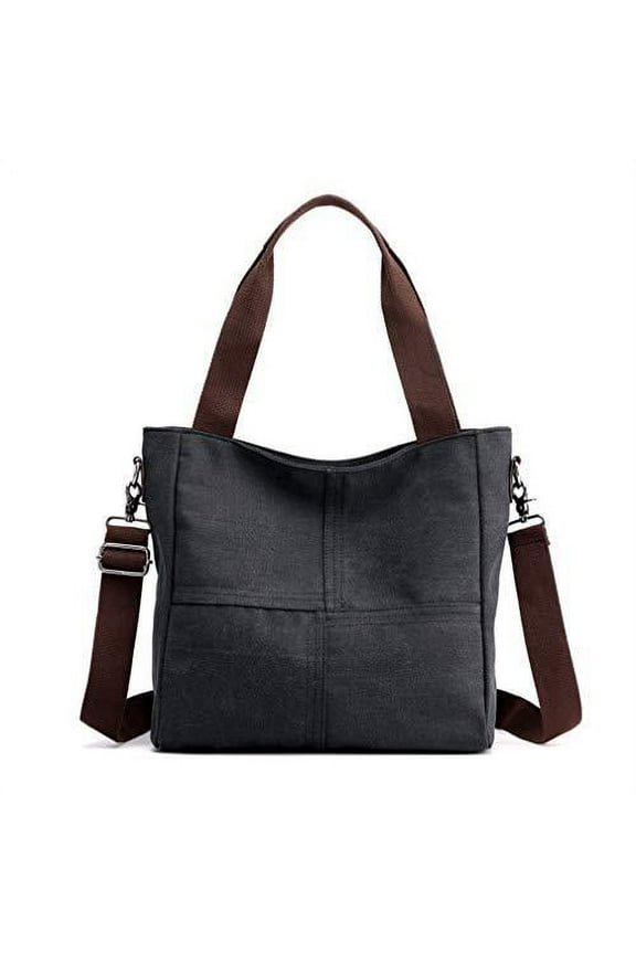 Women's Small Canvas Tote Bag Shoulder Crossbody Bags Work Purses Travel Satchel