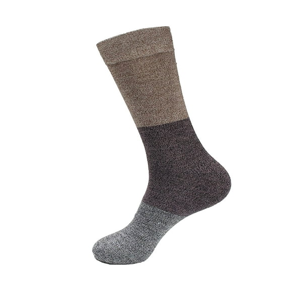 BambooMN Women's Small/Medium Rayon from Bamboo Fiber Crew Socks - Brown Purple Black - 1pr Size 4-9