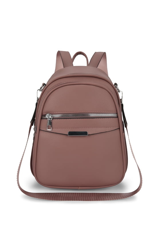 Women's Small PU Leather Backpack Purse, Convertible Travel Backpack Shoulder Bag for Daily & Trips.
