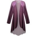 thumbnail image 1 of Women's Small Tall Cascading Cardigan Cascade Burgundy Mirror Reflection Designer Print Slinky Casual Long Flowy Drape Mid-Weight Duster Sweater Made in USA, 1 of 1