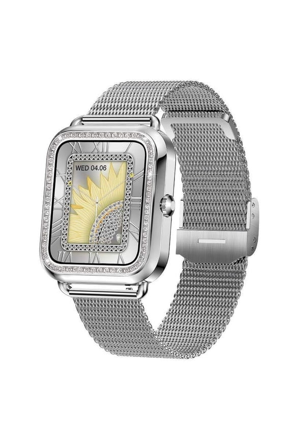 Women's Smart Watch 1.57 Inch Smart Watch For Android And IOS Phones IP68 Water Fitness Watch Voice Features For Women And Men Travel Essentials Items s Today s Prime