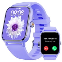 Women's Smart Watch 1.83 Inch Touch Screen Fitness Tracker Watch IP67 Women's Waterproof Sports Smart Watch for Android iPhone (violet)