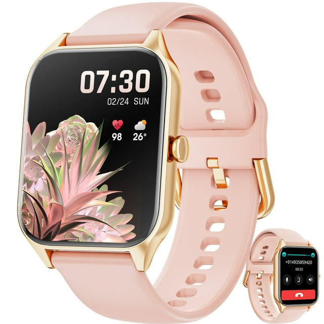 Women's Smart Watch, Wireless Call Answering/Dialing, 1.95inch HD Full