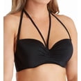 thumbnail image 1 of Women's Smart and Sexy SA1001 Swim Secret The Getaway Halter Bikini Swim Top (Black Hue 34B), 1 of 6