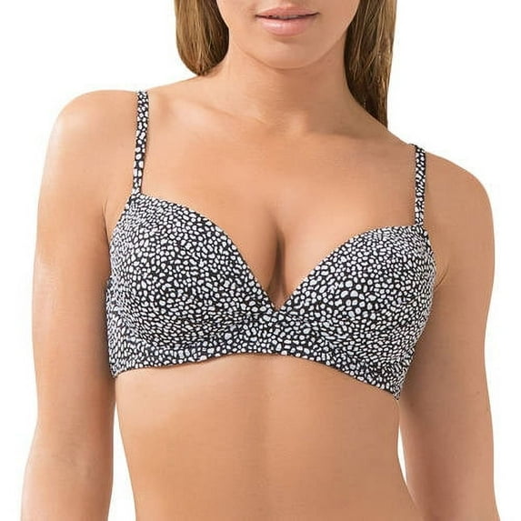 Women's Smart and Sexy SA1002 Swim Secret The Heavenly Convertible Swim Top (Itsy Pebbles 34A)