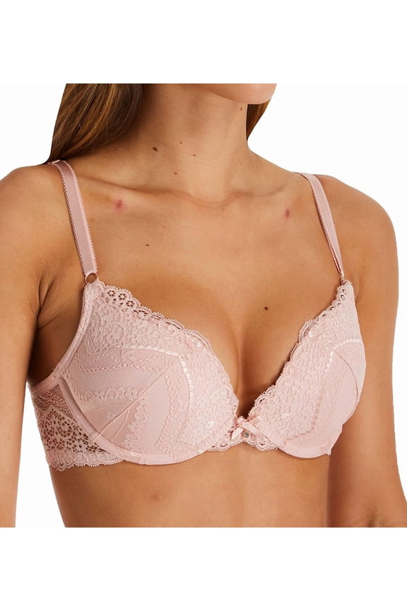 Women's Smart and Sexy SA1170A Perfect Push Up Bra (Blushing Rose 32D)