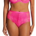 thumbnail image 1 of Women's Smart and Sexy SA1448 Mesh and Lace High Waist Thong (M Pink XL), 1 of 5