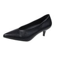 thumbnail image 1 of Women's Snake Print Kitten Heel Pumps Pointed Toe Low Heel Dress Shoes Slip On Party Office Shoes Comfortable Work Shoes Black 39, 1 of 8