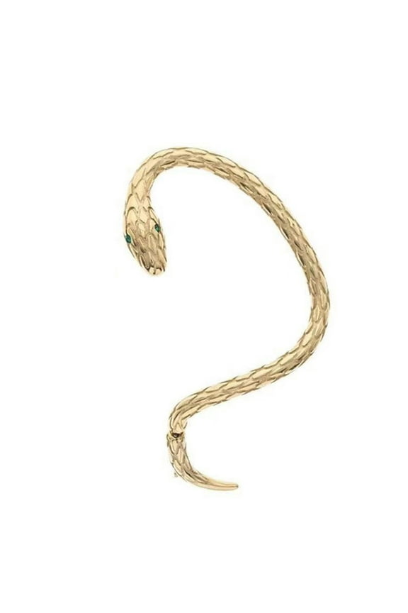 Women's Snake Stud Earrings Gold and Silver Snake Ear Cuff Pierced Snake Climber Earrings Men's Jewelry Gifts for Teen