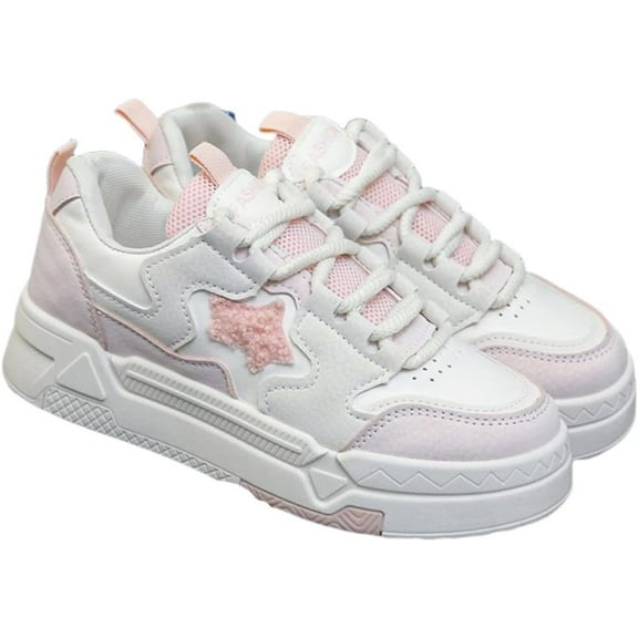 Women's Sneakers – Anti-Slip Sole, Lightweight Round Toe Design for All-Day Comfort