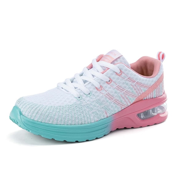 Women's Sneakers Breathable Mesh Lace Up Sneakers Casual Comfort Running Shoes Lightweight Athletic Footwear
