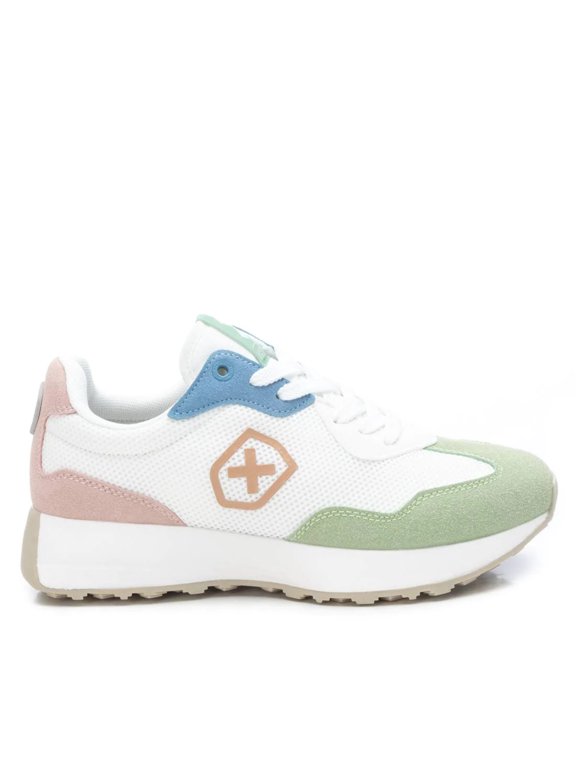 Women's Sneakers By XTI, 14074101 White With Multicolor Accent