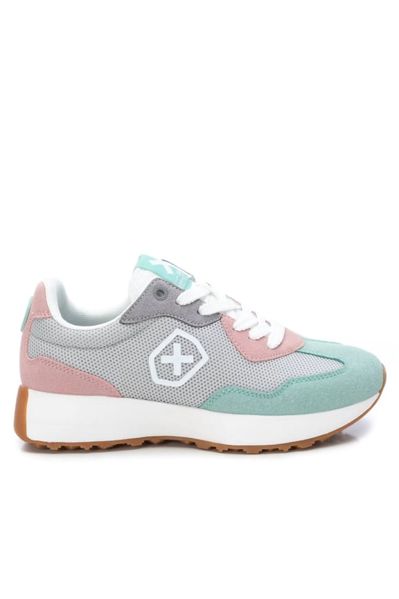 Women's Sneakers By XTI, 14074103 Grey With Multicolor Accent