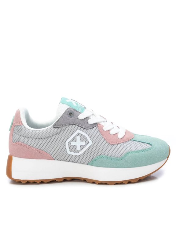 Women's Sneakers By XTI, 14074103 Grey With Multicolor Accent
