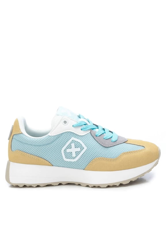 Women's Sneakers By XTI, 14074104 Blue With Multicolor Accent