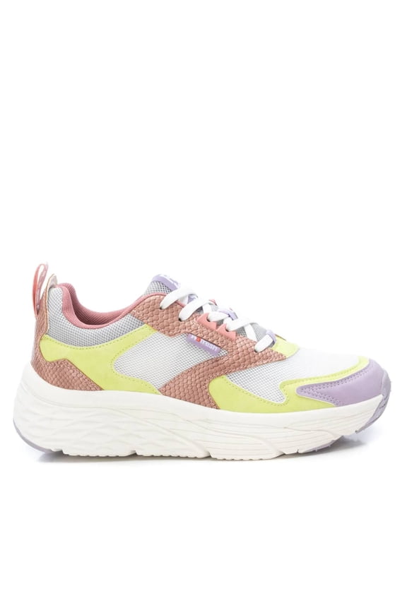 Women's Sneakers By XTI, 17056107 Pink With Multicolor Accent