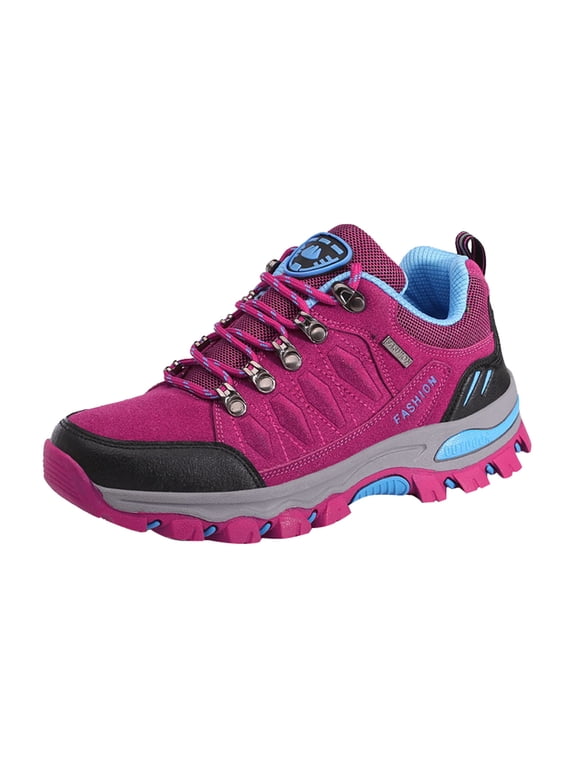 Women's Sneakers Outdoor Sports Climbing Hiking Shoes Waterproof Trekking Running Shoes Anti-Slip Wear-Resistant Climbing Shoes Trail Backpacking Outdoor Hiking Shoes
