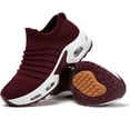 thumbnail image 1 of Women's Sneakers Sport  Shoes Sock Sneakers Slip on Mesh Air Cushion Comfortable Wedge Easy Shoes Platform Loafers, 1 of 14