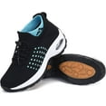 thumbnail image 1 of Women's Sneakers Sport  Shoes Sock Sneakers Slip on Mesh Air Cushion Comfortable Wedge Easy Shoes Platform Loafers, 1 of 14