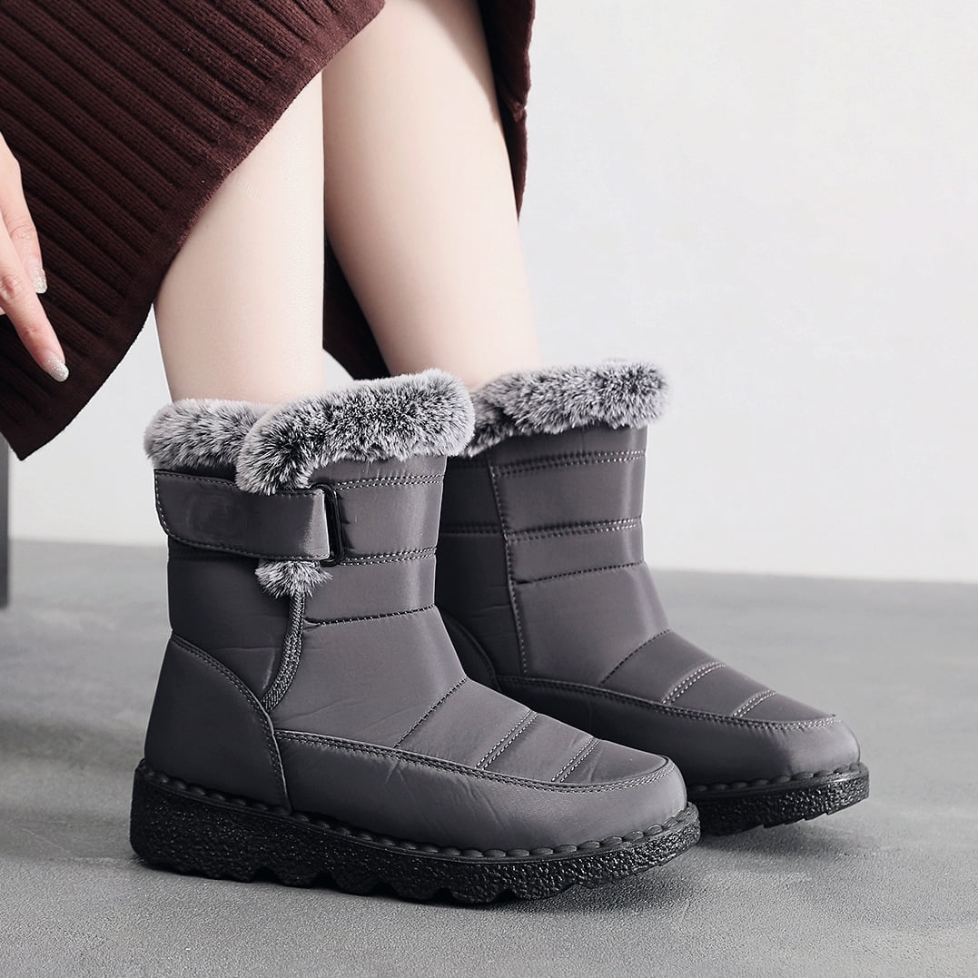 Velcro snow boots womens top