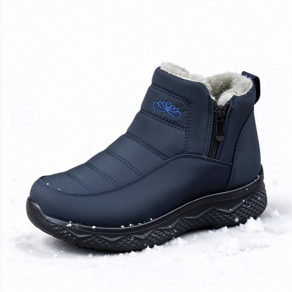 Women's Snow Boots Faux Fur Lined Winter Boots Waterproof Insulated Snow Shoes