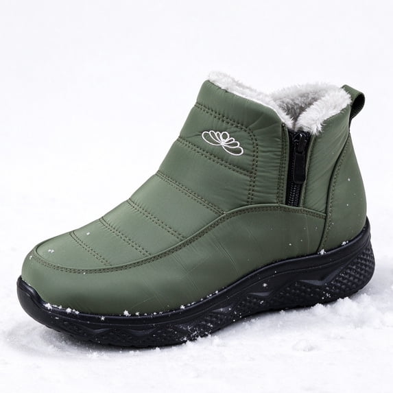 Women's Snow Boots Faux Fur Lined Winter Boots Waterproof Insulated Snow Shoes