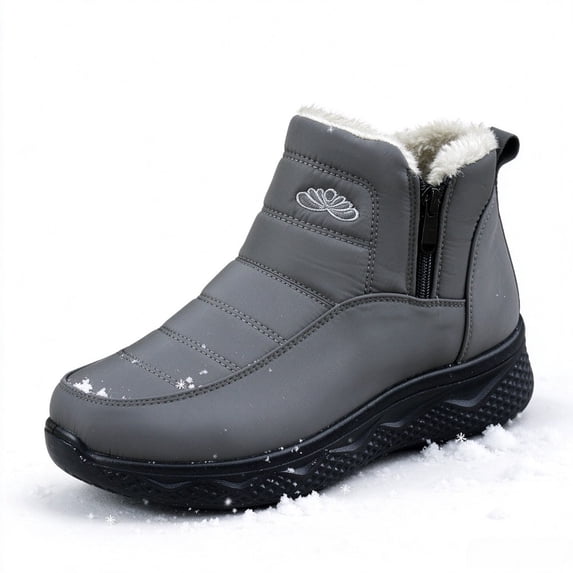 Women's Snow Boots Faux Fur Lined Winter Boots Waterproof Insulated Snow Shoes