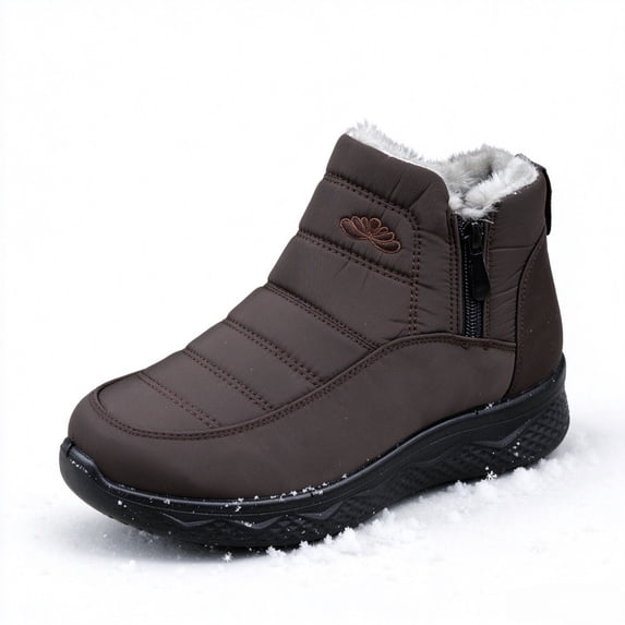 Women's Snow Boots Faux Fur Lined Winter Boots Waterproof Insulated Snow Shoes