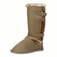 thumbnail image 1 of Women's Snow Boots Fleece Lined Solid Color Mid-Calf Flat Snow Boots For Winter Mid Calf Winter Snow Boots With Buckle, 1 of 5