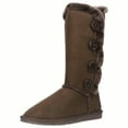 thumbnail image 1 of Women's Snow Boots Fleece Lined Solid Color Mid-Calf Flat Snow Boots Fur Lined Winter Boots, 1 of 5