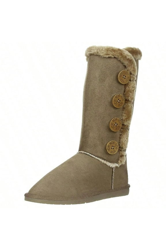 Women's Snow Boots Fleece Lined Solid Color Mid-Calf Flat Snow Boots Fur Lined Winter Boots