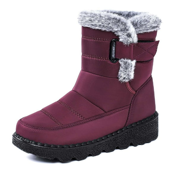 Women's Snow Boots Stylish Thickened Winter High Top Casual Warm Boots for Outdoor Activities Comfy and with Sole for Comfort