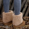 thumbnail image 1 of Women's Snow Boots, Warm Fuzzy Lined Short Booties with Platform Sole, 1 of 7