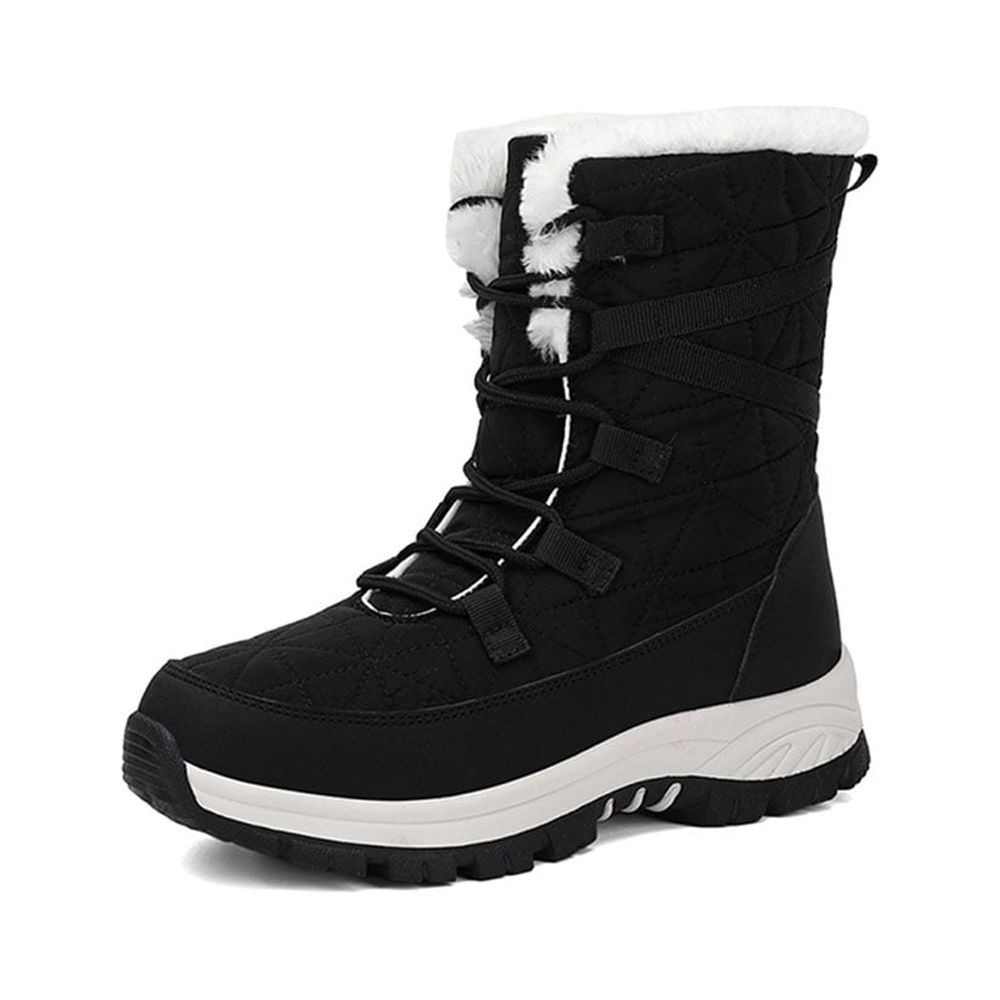Women's Snow Boots Warm Insulated Faux Fur Lined Waterproof MidCalf