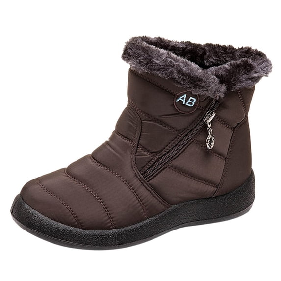 Women's Snow Boots Winter Ankle Bootie Footwear Warm Shoes for Women Lightweight Insulated Winter Footwear for Outdoor Activities